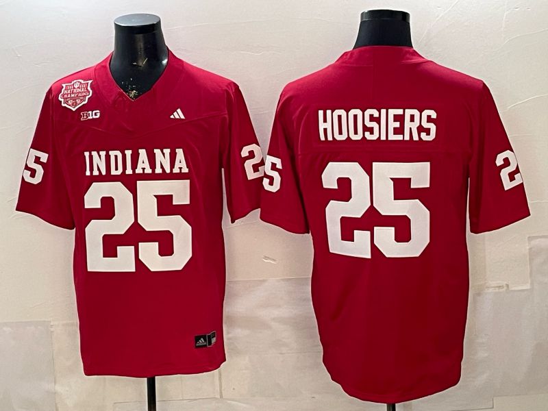 Men Ohio State Buckeyes #25 Hoosiers Red 3th generations Limited NCAA Jersey 011->ncaa teams->NCAA Jersey